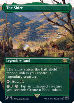 MTG Magic 1x The Shire BORDERLESS (M/NM) Lord of the Rings - Image 1