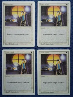 MTG 4x Death Ward x4 NM Revised 3rd Edition Old School Magic Playset - Image 1