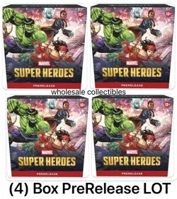 4 MTG Marvel Super Heroes PRERELEASE Kit Box LOT Magic The Gathering *Plus BONUS - Image 1