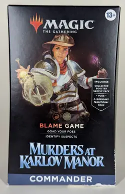 MTG MKM – Blame Game Commander Deck | Precon | Magic | Murders at Karlov Manor - Image 1