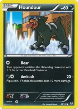 4x Lightly Played Houndour - 55/101 - Common Pokemon Plasma Blast - Image 1