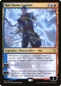 Ral, Storm Conduit WAR #211 Rare War of the Spark Magic: The Gathering Near Mint - Image 3