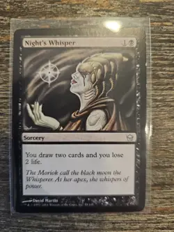 MTG Night's Whisper Fifth Dawn 55/165 Regular Uncommon - Image 1