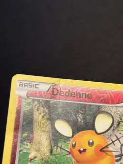 Dedenne 70/119 - 🌊 Phantom Forces Common Pokemon TCG Reverse Holo 🖤 - DMG - Image 3