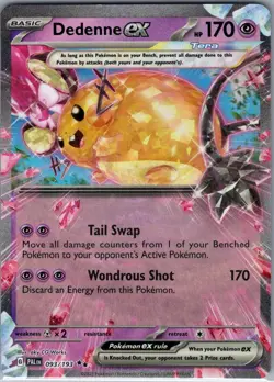 Dedenne ex - 093/193 SV02: Paldea Evolved - Pokemon Card - NM - Image 1