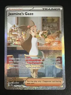 Jasmine's Gaze 245/191 Pokemon Surging Sparks Full Art Holo SIR Small Pinpoint - Image 1