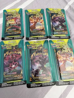 Pokemon TCG 2 Pack Pin Blister Darkness Ablaze & Sun& Moon Lot Of 6 Sealed! - Image 1