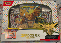 Pokemon TCG: Scarlet & Violet 151 Zapdos EX Collection Box New & Sealed + Gift - Image 1