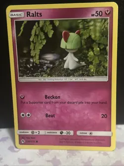 Ralts 139/214 Lost Thunder Discontinued Fairy Pokemon Holo NM Yuka Morii - Image 1