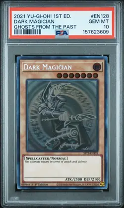 Dark Magician GFTP-EN128 1st Edition Ghost Rare Yugioh PSA 10 *609 - Image 1
