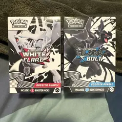 Pokemon TCG Scarlet Violet Black Bolt/White Flare Booster Bundle - Image 1