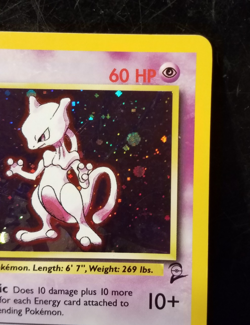 Pokemon TCG Mewtwo 10/130 Base Set 2 Holo Rare Vintage 1999-2000 WOTC - Image 5