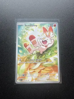 Pokemon TCG Scorbunny 225/217 Ascended Heroes Illustration Rare Mint Condition - Image 1