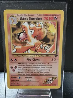 Blaine's Charmeleon 31/132 Gym Challenge Unlimited Uncommon NM Pokemon TCG - Image 1