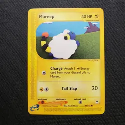 Mareep 93/147 Common Aquapolis Pokemon NM - Image 1