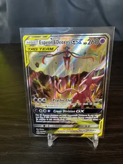 The Pokemon Company Espeon & Deoxys GX SM240 TAG TEAM Promo Holo 260HP - Image 1