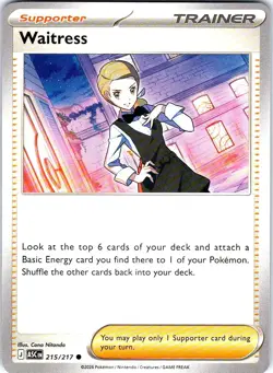 Waitress 215/217 Common Ascended Heroes Pokemon Near Mint - Image 1