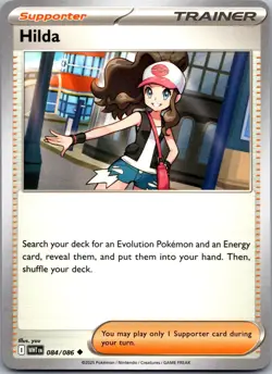HILDA 084/086 UNCOMMON WHITE FLARE POKEMON NEAR MINT - Image 1
