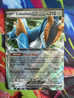 Cobalion ex 64/86 Double Rare Pokemon Chaos Rising ME04 NM - Image 1