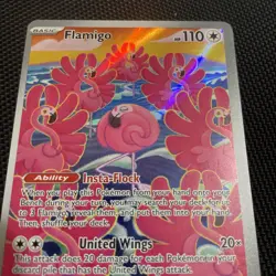 Pokemon TCG: SV02 Paldea Evolved Flamigo 227/193 Holo Illustration Rare NM - Image 3
