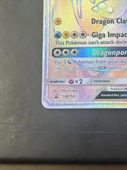 Pokemon Dragonite GX SM156 Holo Black Star Promo Rainbow Rare - Image 4