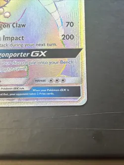 Pokemon Dragonite GX SM156 Holo Black Star Promo Rainbow Rare - Image 5