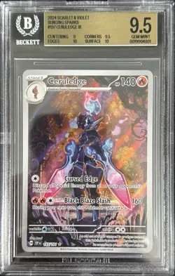 Pokemon Ceruledge 197/191 Illustration Rare Surging Sparks Beckett BGS 9.5 - Image 1