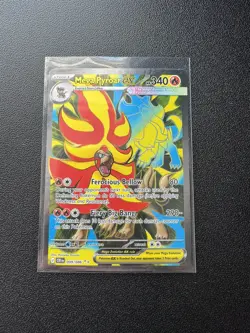 Mega Pyroar ex 099/086 Full Art Double Ultra Rare Pokemon Chaos Rising ME04 NM - Image 1