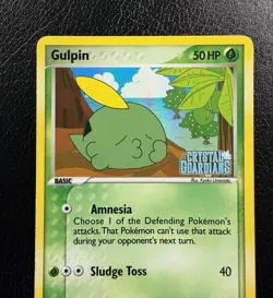 Pokemon Gulpin EX Crystal Guardians 33/100 Reverse Holo Stamped MP - Image 2