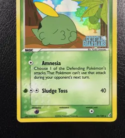 Pokemon Gulpin EX Crystal Guardians 33/100 Reverse Holo Stamped MP - Image 3