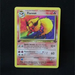 Pokemon TCG Flareon 19/64 Jungle 1st Edition Rare Regular Non-Holo - Image 1