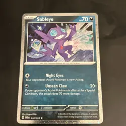 Pokemon TCG Sableye 136/193 - Near Mint Cosmos Holo Promo SWIRL ON DIAMOND RARE - Image 1