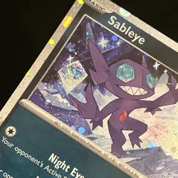 Pokemon TCG Sableye 136/193 - Near Mint Cosmos Holo Promo SWIRL ON DIAMOND RARE - Image 3