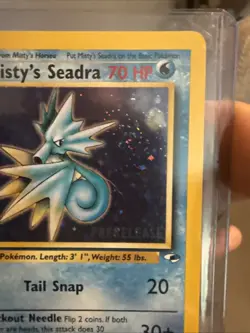 Misty's Seadra Prerelease Holo 9/132 Gym Heroes NM-LP Pokemon TCG NM - Image 1