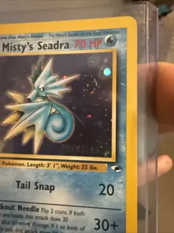 Misty's Seadra Prerelease Holo 9/132 Gym Heroes NM-LP Pokemon TCG NM - Image 2