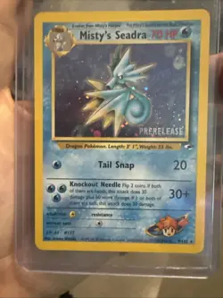 Misty's Seadra Prerelease Holo 9/132 Gym Heroes NM-LP Pokemon TCG NM - Image 4