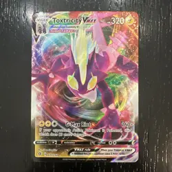 Pokemon TCG Toxtricity VMAX Rebel Clash Holo Ultra Rare - Image 1