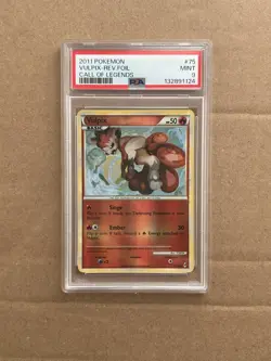 2011 Pokemon Call Of Legends #75 Vulpix Reverse Foil PSA 9 MINT - Image 1