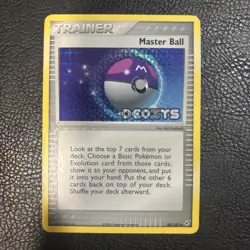 Master Ball 99/113 Stamped Reverse Holo EX Delta Species 2005 Pokemon TCG - Image 1