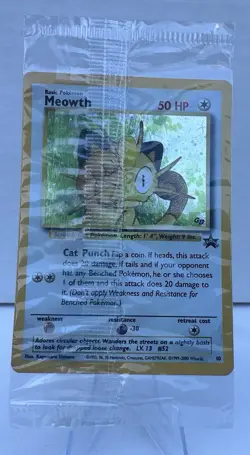 Pokemon TCG Meowth Holo #10 Black Star Promo Gameboy Exclusive Factory Sealed NM - Image 2