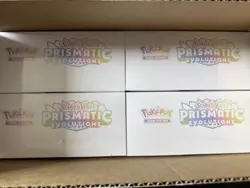 4 x Pokemon Prismatic Evolutions Pokemon Center Elite Trainer Box ETB Bundle - Image 1