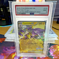 2025 POKEMON BLACK STAR PROMO 215 TOXTRICITY EX ILLUSTRATION CONTEST PSA 9 - Image 2