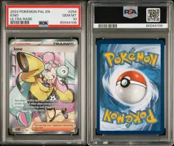 Pokemon Iono 254/193 PSA 10 Gem Mint Paldea Evolved Trainer Full Art FA PAL EN - Image 3