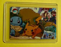 PIKACHU SQUIRTLE ASH MISTY Pokemon Pocket Monsters Vending Prism Sticker Holo NM - Image 1