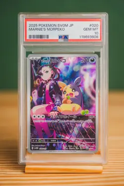 2025 Pokemon Japanese Marnie’s Morpeko SV0M PSA 10 GEM MT #020 - Image 1
