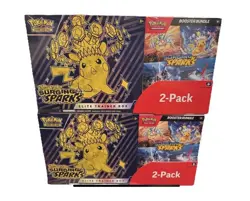 Pokemon Surging Sparks ETB & Booster Bundle Costco 2-Pack Sealed Lot of 2!! - Image 1