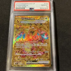 Pokemon TCG Jp SV3 Ruler Of The Black Flame Charizard ex 139/108 Gold PSA 10 - Image 1