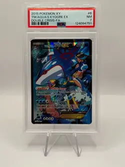 2015 Pokemon XY Team Aqua’s Kyogre EX Double Crisis Full Art FA #6 PSA 7 NM ⭐ - Image 1