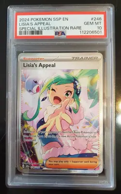 PSA 10 Lisia's Appeal Special Illustration Rare 246/191 Surging Sparks Pokemon - Image 1