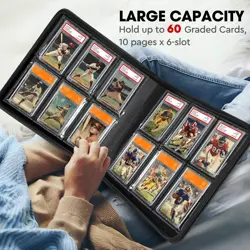 JoyHood Graded Card Binder Graded Cards Holder with 6 Slot - Holds 60 PSA Sla... - Image 4